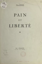 Pain et liberté