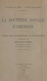 La doctrine sociale d'Emerson