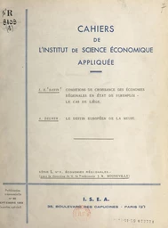 Conditions de croissance des économies régionales en état de suremploi, le cas de Liège