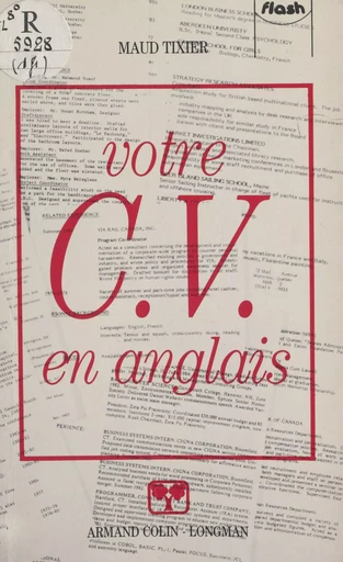 Votre C.V. en anglais - Maud Tixier - FeniXX réédition numérique