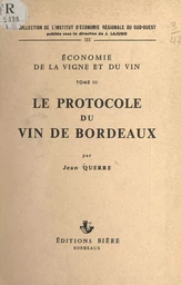 Économie de la vigne et du vin (3)