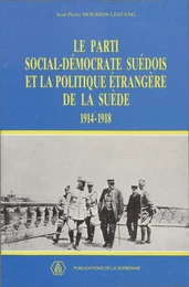 Le Parti social-démocrate suédois et la politique étrangère de la Suède