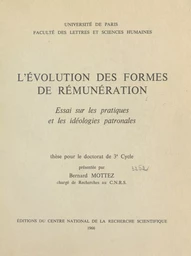 L'évolution des formes de rémunérations