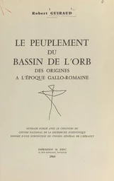 Le peuplement du bassin de l'Orb