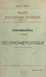 Traité d'économie politique (1)