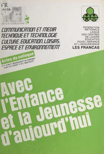 9e plan et aménagement du territoire : place de l'enfant et de l'adolescent -  Les Francas - FeniXX réédition numérique