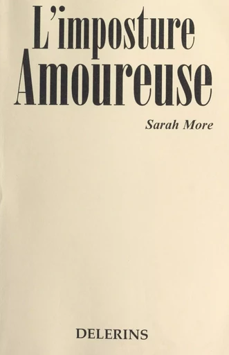 L'imposture amoureuse - Sarah More - FeniXX réédition numérique