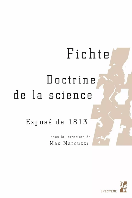 Fichte. Doctrine de la science -  - Presses universitaires de Provence