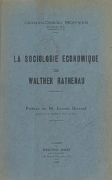 La sociologie économique de Walther Rathenau