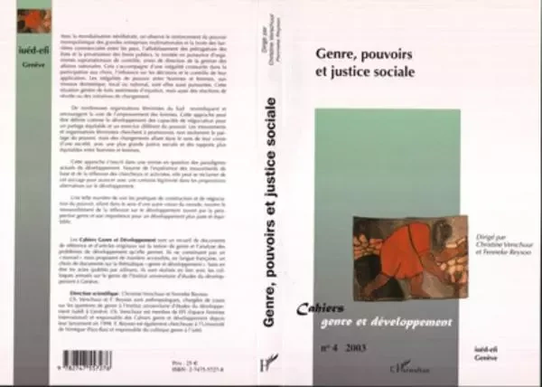 Genre, pouvoirs et justice sociale -  - Graduate Institute Publications