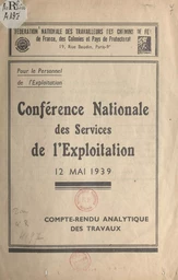 Conférence nationale des services de l'exploitation, 12 mai 1939