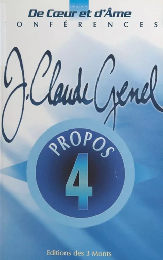 Propos (4) - Jean-Claude Genel - FeniXX réédition numérique