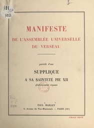 Manifeste de l'Assemblée universelle du Verseau