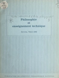 Philosophie et enseignement technique