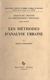 Les méthodes d'analyse urbaine