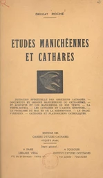 Études manichéennes et cathares