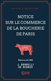 Notice sur le commerce de la boucherie de Paris