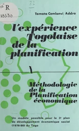 Méthodologie de la planification économique