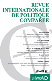 Revue internationale de politique comparée