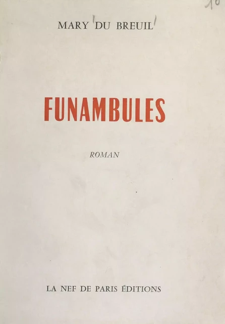 Funambules - Mary du Breuil - FeniXX réédition numérique