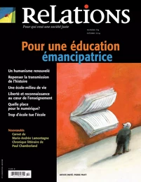 Relations. No. 774, Septembre-Octobre 2014