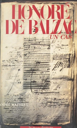 Honoré de Balzac : un cas - André Mauprat - FeniXX réédition numérique