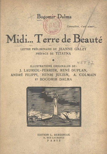 Midi... terre de beauté - Bogomir Dalma - FeniXX réédition numérique