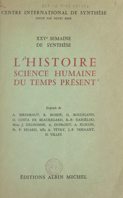 L'histoire - A. Birembaut, R. Boisdé, G. Bouligand - FeniXX réédition numérique