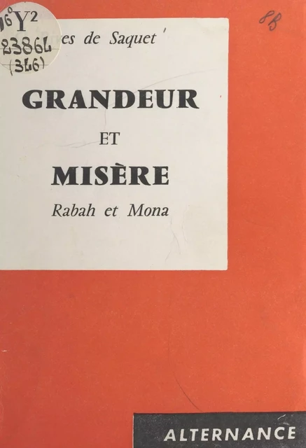 Grandeur et misère - G. Rives de Saquet - FeniXX réédition numérique