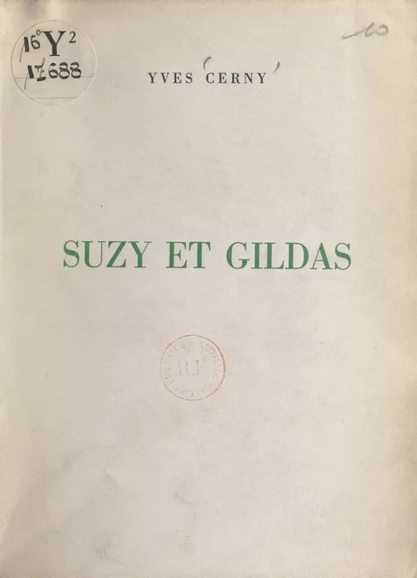 Suzy et Gildas - Yves Cerny - FeniXX réédition numérique