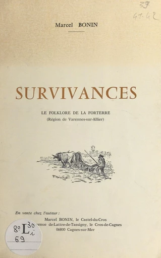 Survivances - Marcel Bonin - FeniXX réédition numérique