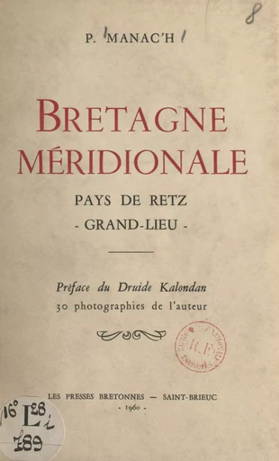 Bretagne méridionale - P. Manac'h - FeniXX réédition numérique