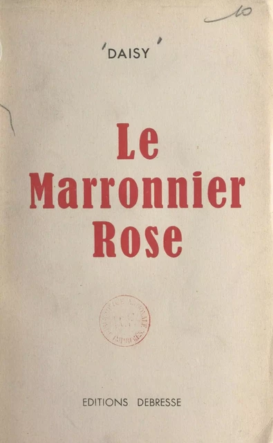 Le marronnier rose -  Daisy - FeniXX réédition numérique