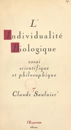 L'individualité biologique