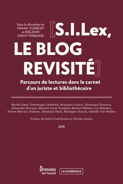 S.I.Lex, le blog revisité -  - Presses de l’enssib