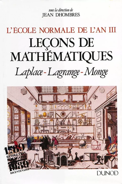 L'École normale de l'an III. Vol. 1, Leçons de mathématiques -  - Éditions Rue d’Ulm via OpenEdition