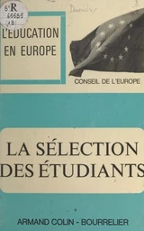 La sélection des étudiants