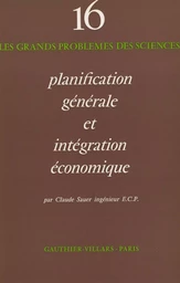 Planification générale et intégration économique