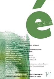 Les écrits. No. 141. Août 2014