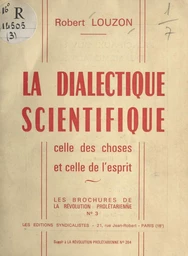 La dialectique scientifique