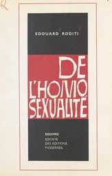 De l'homosexualité