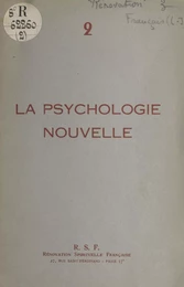 La psychologie nouvelle