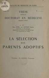 La sélection des parents adoptifs