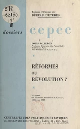 Réformes ou révolution ?