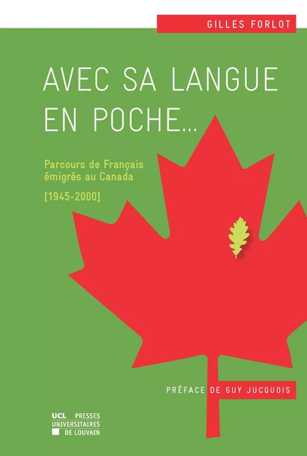 Avec sa langue en poche… - Gilles Forlot - Presses universitaires de Louvain