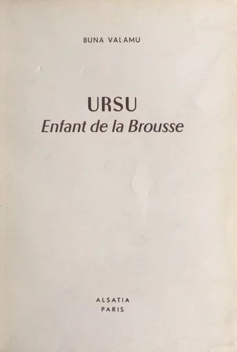 Ursu - Buna Valamu - FeniXX réédition numérique