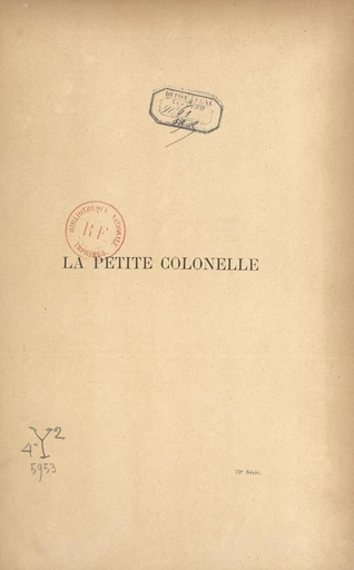 La petite colonelle - Georges Trémisot - FeniXX réédition numérique