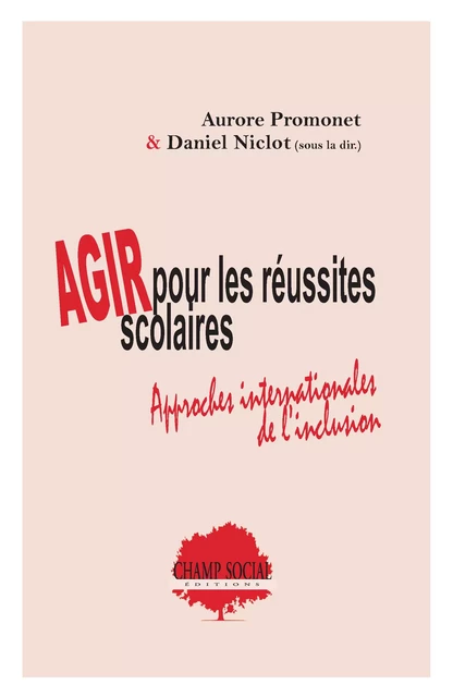 Agir pour les réussites scolaires. Approches internationales de l’inclusion - Aurore Promonet Et Daniel Niclot - Champ social Editions