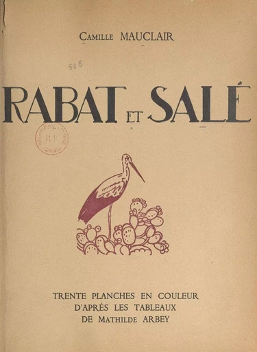 Rabat et Salé - Camille Mauclair - FeniXX réédition numérique