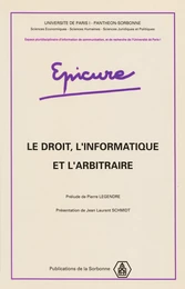 Le droit, l’informatique et l’arbitraire